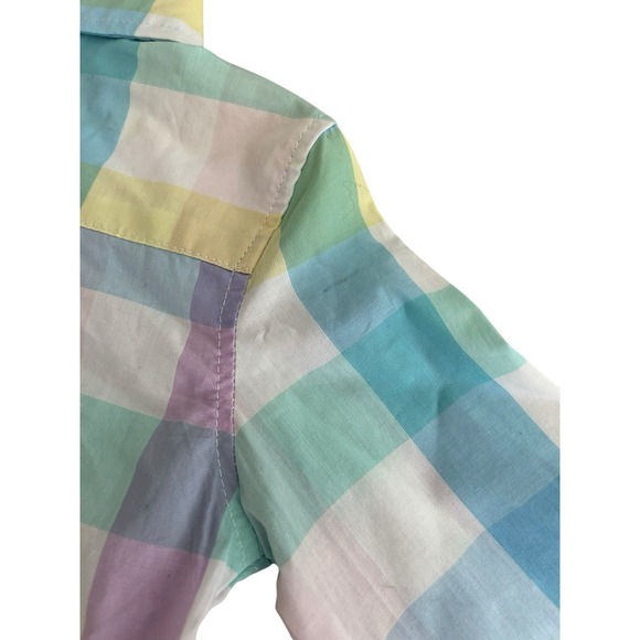 Andy & Evan Kids Pastel Check Plaid LS Button Down Shirt Size 2T NWT - Picture 4 of 9